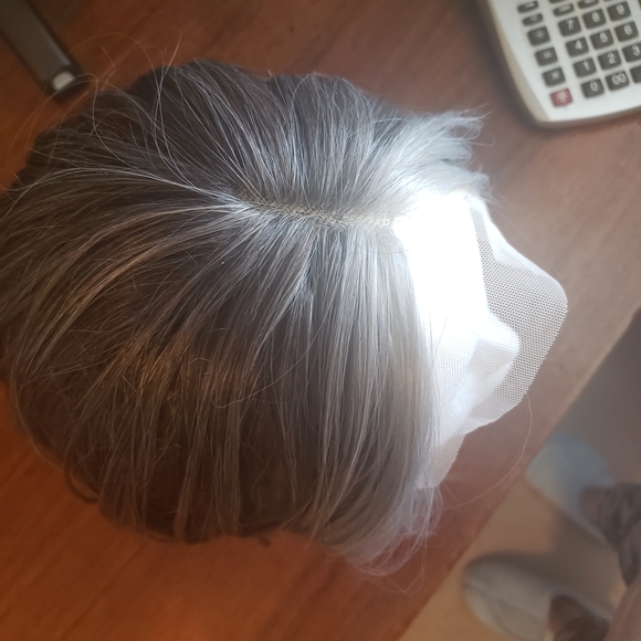 Beautiful Wig With Brown, Light And Dark Grey - Picture 14 of 15